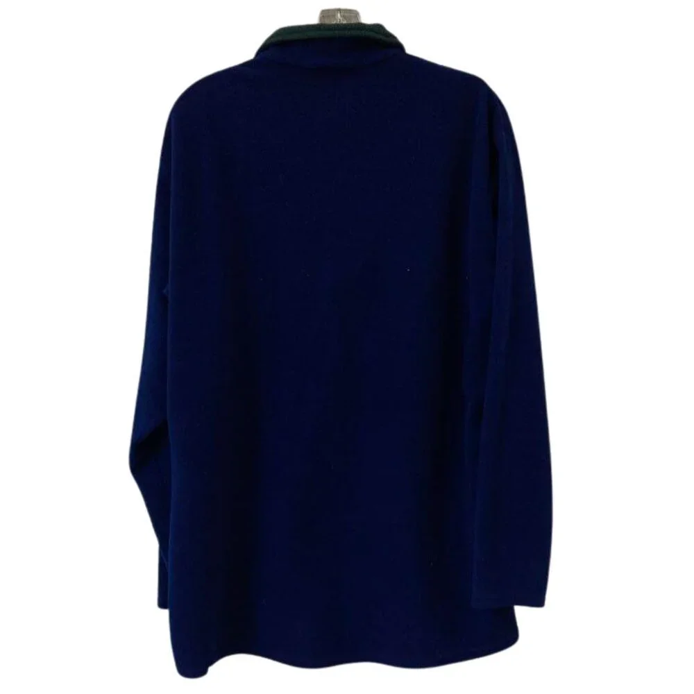Vintage Patagonia Capilene Fleece Quarter Zip Pullover Men’s XL 90s Navy Blue - Picture 3 of 6